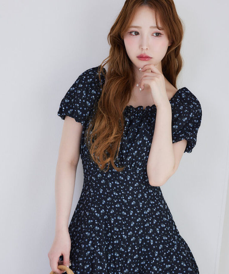  「【Black collection】イレヘムティアードロングワンピース」|ワンピース|