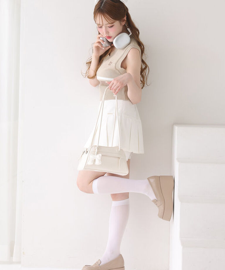  「プレート付きプリーツスカパン/S・Mサイズ展開」|その他|