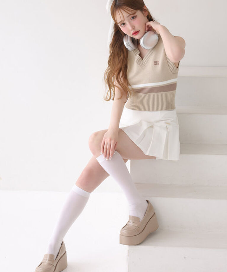  「プレート付きプリーツスカパン/S・Mサイズ展開」|その他|