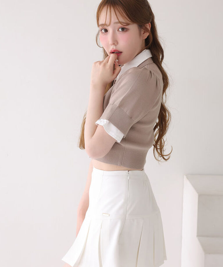  「プレート付きプリーツスカパン/S・Mサイズ展開」|その他|