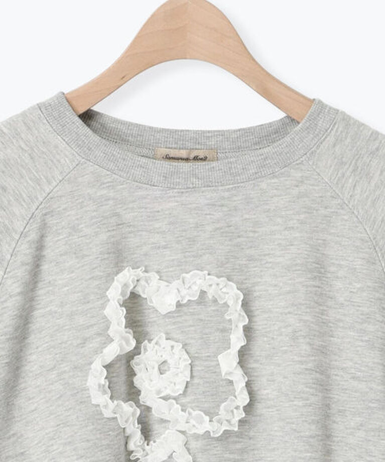 Samansa Mos2「◎レースコードスウェット」|Tシャツ・カットソー|