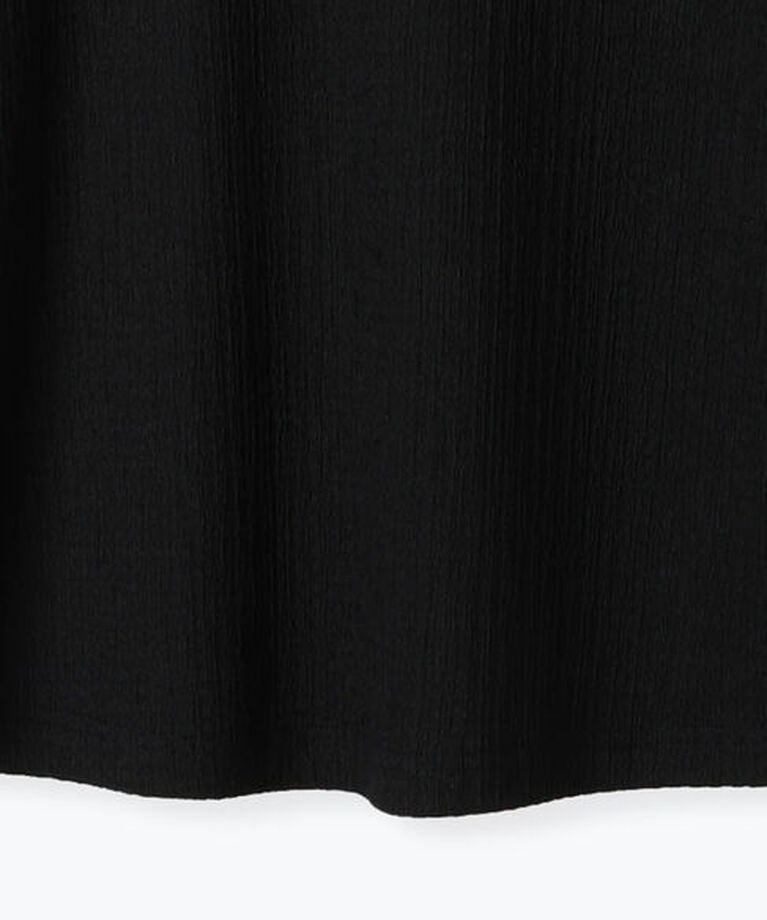 Samansa Mos2 blue「ふくれジャカードリブロンT」|Tシャツ・カットソー|