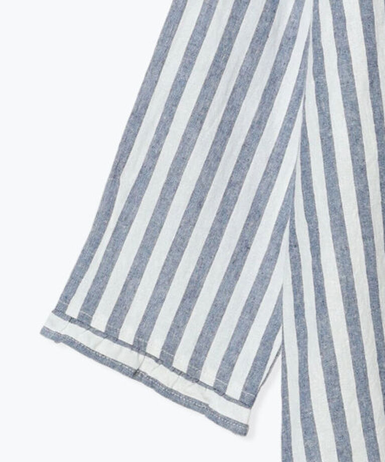 Samansa Mos2「【Cross×Linen】フリルカラーブラウス」|シャツ・ブラウス|