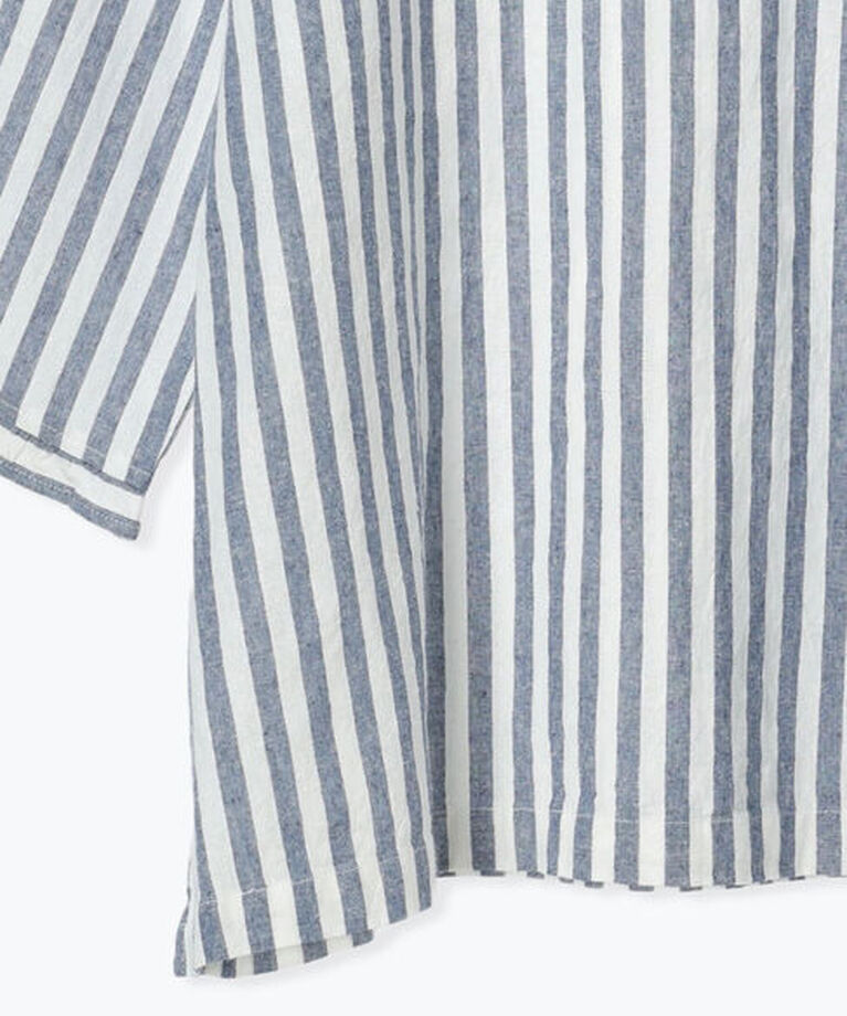 Samansa Mos2「【Cross×Linen】フリルカラーブラウス」|シャツ・ブラウス|