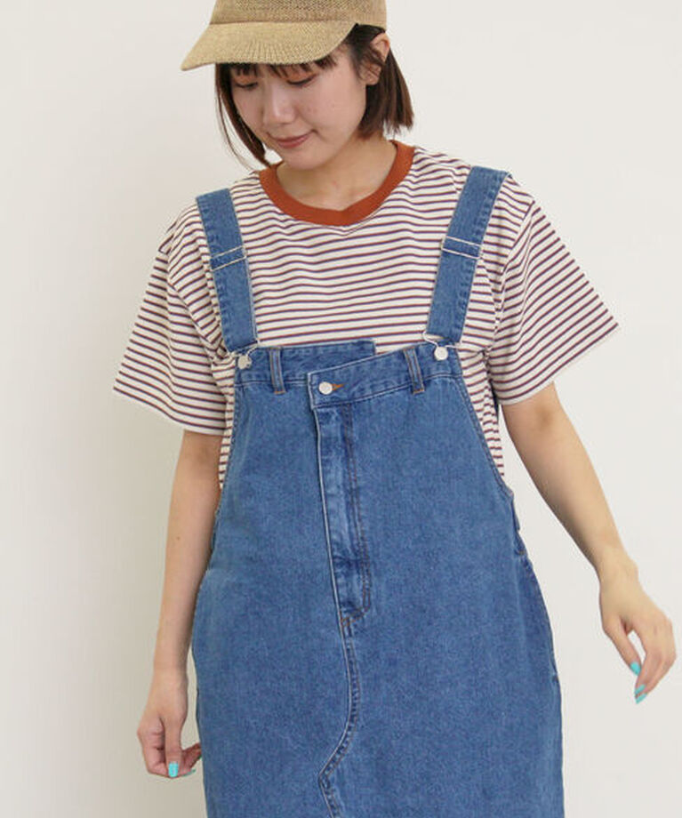 Samansa Mos2「カス残しマルチボーダーTシャツ」|Tシャツ・カットソー|