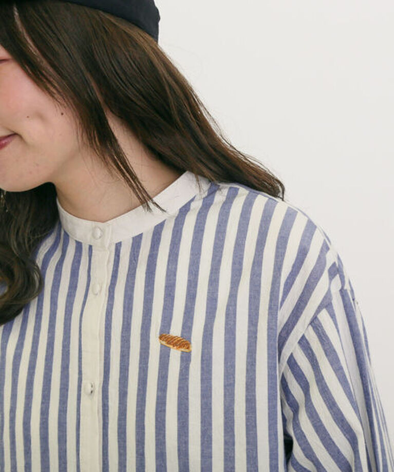 Samansa Mos2「【MAISON KAYSER】クレリック刺繍シャツ」|シャツ・ブラウス|