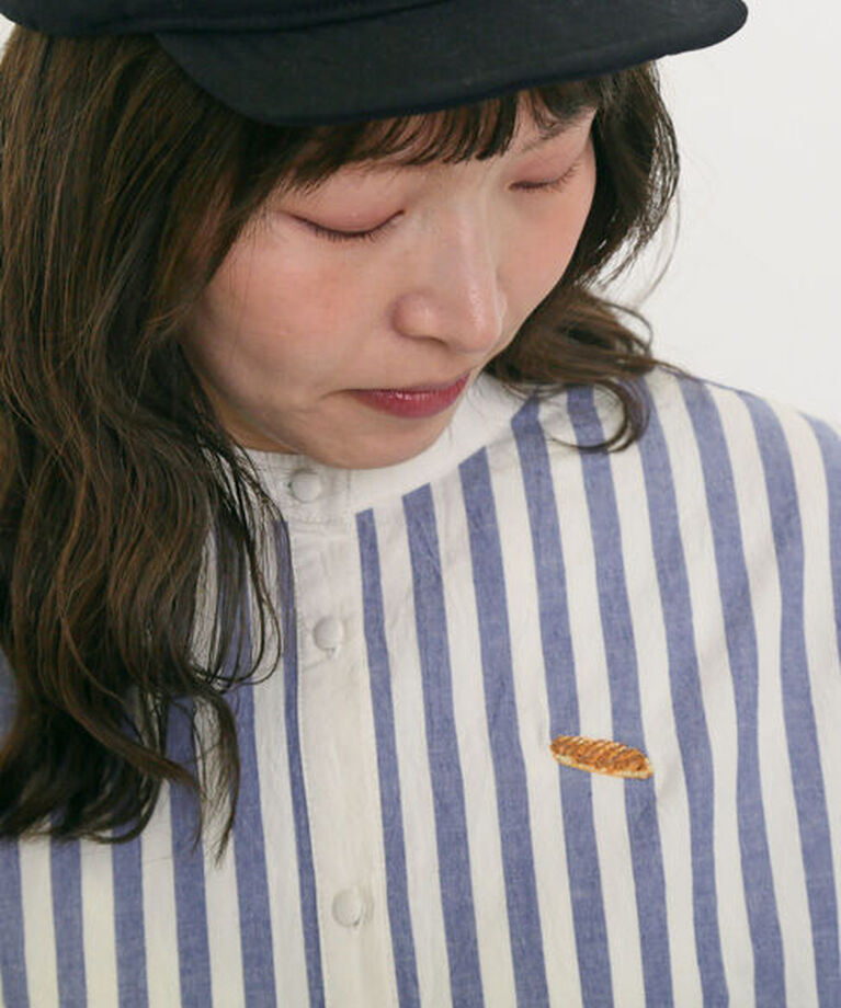 Samansa Mos2「【MAISON KAYSER】クレリック刺繍シャツ」|シャツ・ブラウス|