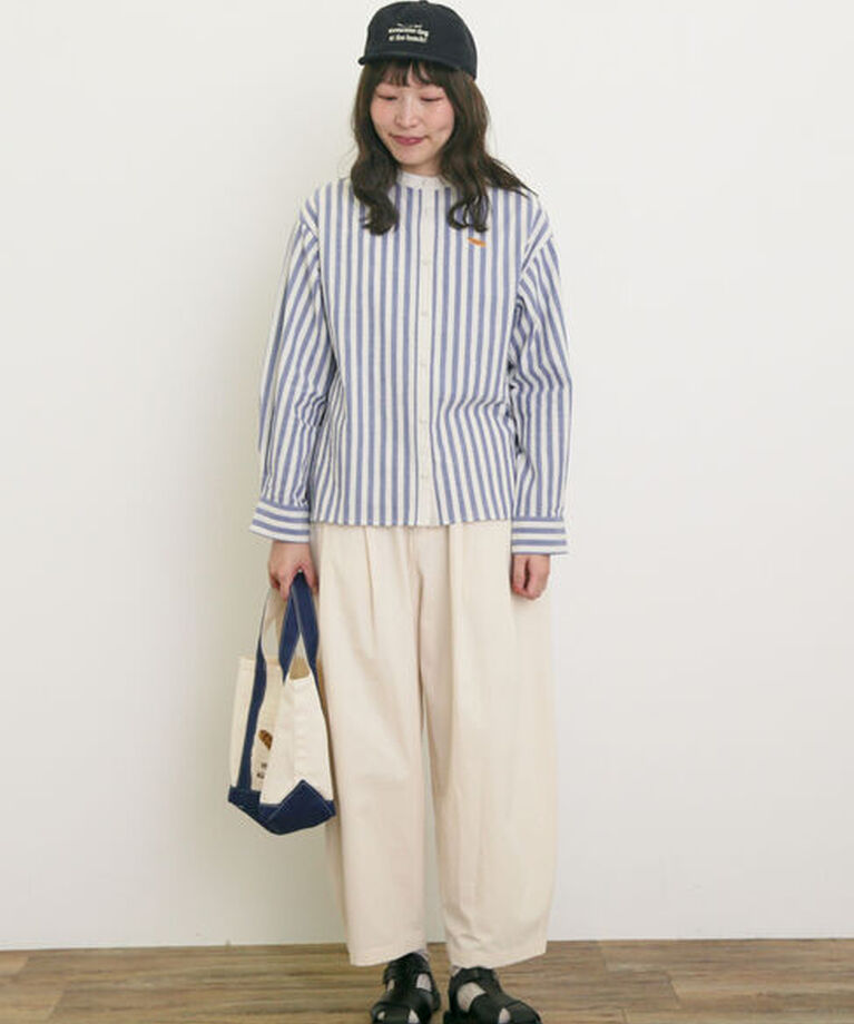 Samansa Mos2「【MAISON KAYSER】クレリック刺繍シャツ」|シャツ・ブラウス|