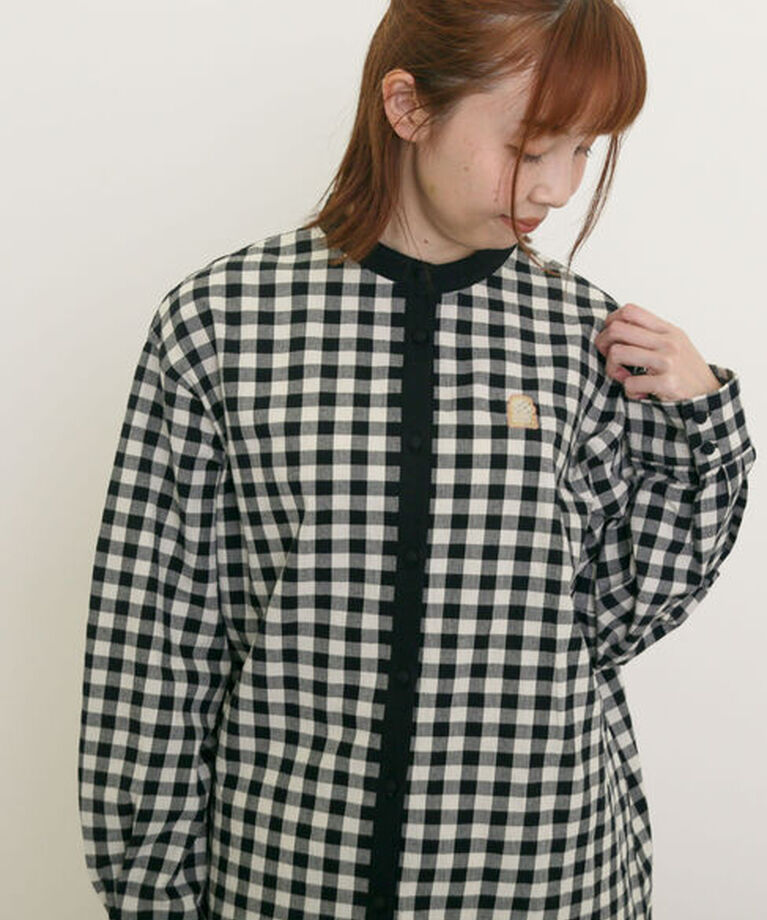 Samansa Mos2「【MAISON KAYSER】クレリック刺繍シャツ」|シャツ・ブラウス|