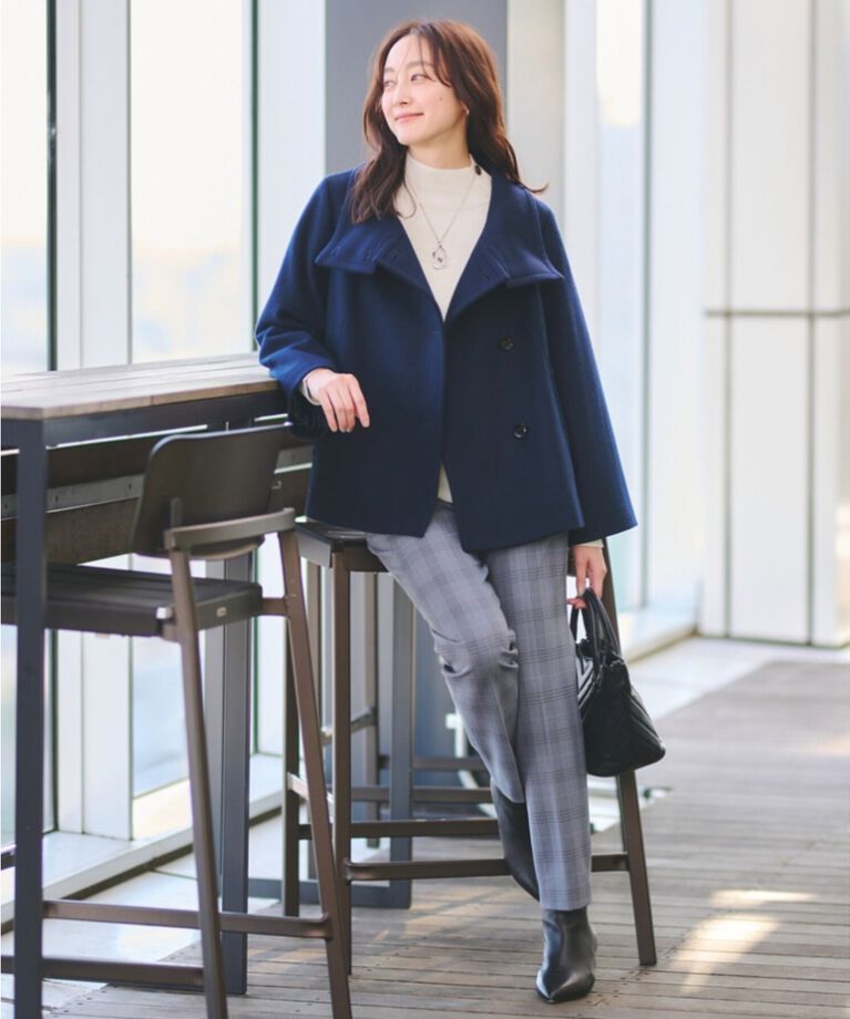 UNTITLED「【日本製】2WAYウールショートコート」|その他|