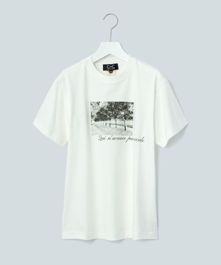 COUP DE CHANCE「【WORLD for the World】フォト&メッセージプリントTシャツ」|Tシャツ・カットソー|ｱｲﾎﾞﾘｰ(004)