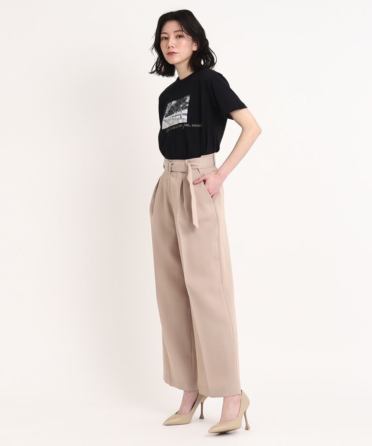 COUP DE CHANCE「【WORLD for the World】フォト&メッセージプリントTシャツ」|Tシャツ・カットソー|