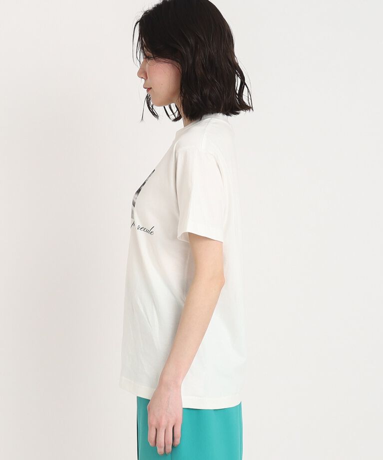COUP DE CHANCE「【WORLD for the World】フォト&メッセージプリントTシャツ」|Tシャツ・カットソー|