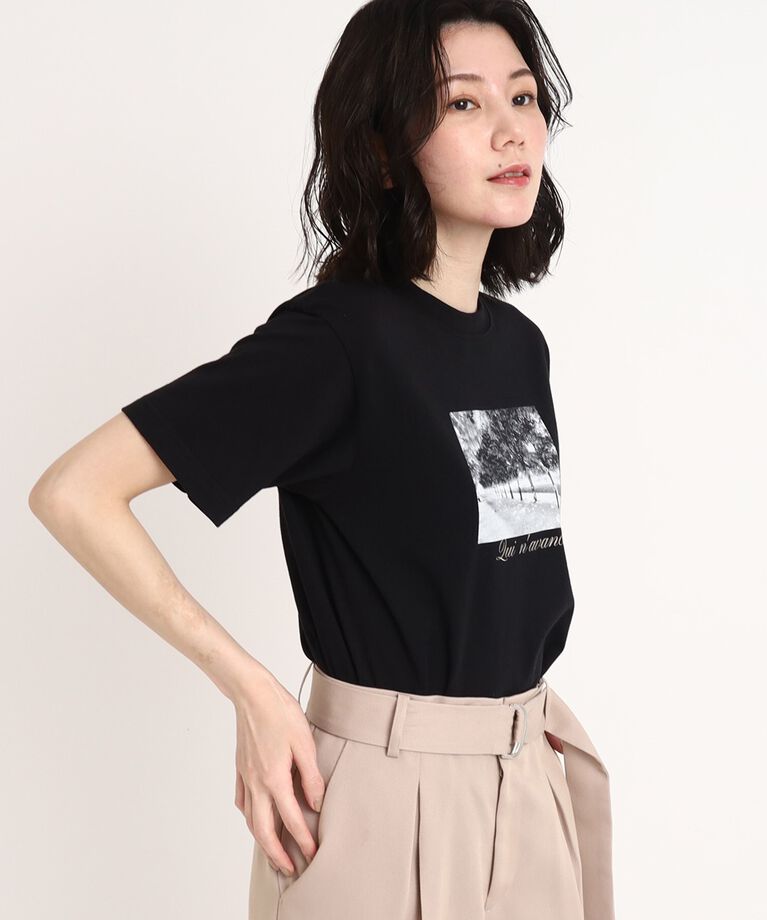 COUP DE CHANCE「【WORLD for the World】フォト&メッセージプリントTシャツ」|Tシャツ・カットソー|