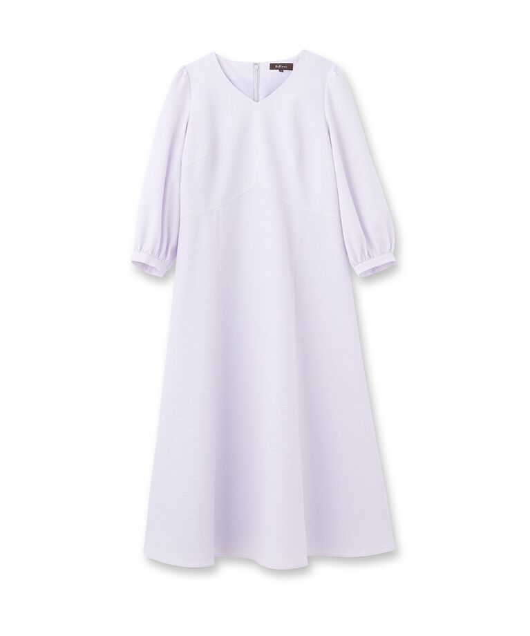 Reflect「【SALE/接触冷感／洗える】Vネックサッカーワンピース」|ワンピース|