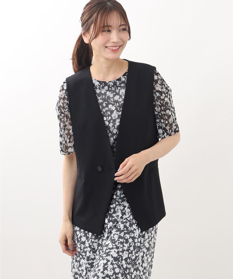 Reflect「【SALE／WEB限定カラーあり／マシンウォッシュ／セットアップ可能】フラワープリントブラウス」|シャツ・ブラウス|