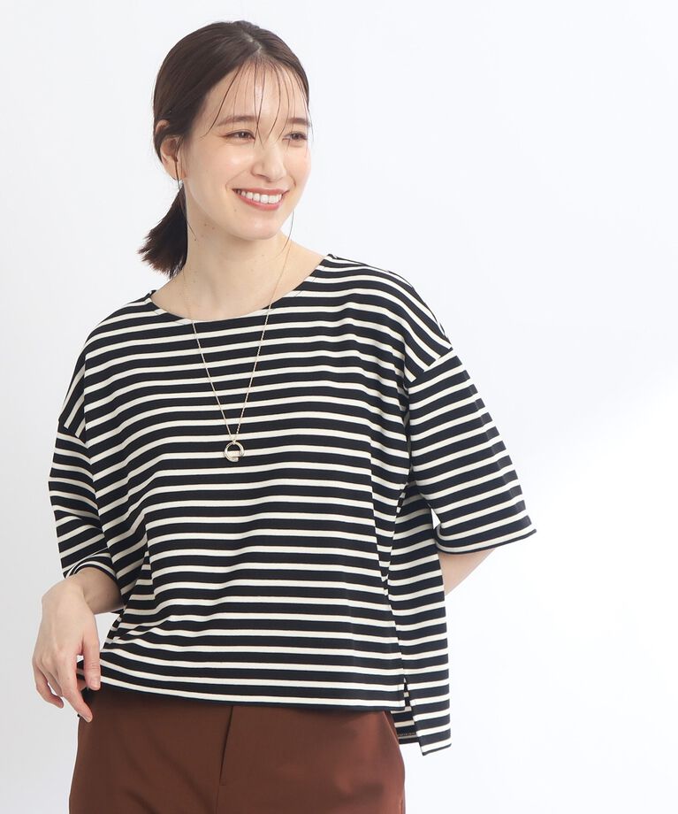 Reflect「【E‐QUALITY／手洗い可／セットアイテム】ボーダープルオーバー＋タンクトップワンピース」|ワンピース|