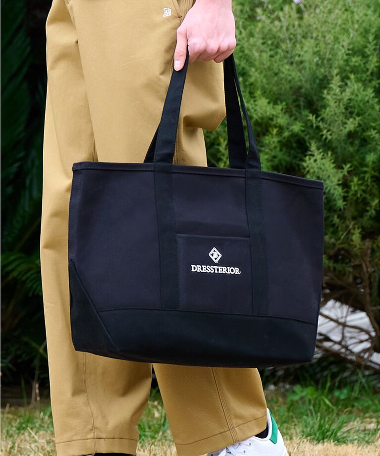 DRESSTERIOR「【CLASSY.5月号掲載】ドレステリア キャンバストートバッグ（M）」|トートバッグ|ﾌﾞﾗｯｸ(019)