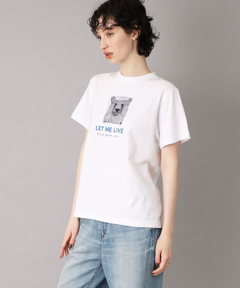 DRESSTERIOR「ANGE IN DISGUISE （アンジ イン ディスガイズ）【別注カラーあり】しろくまTシャツ」|Tシャツ・カットソー|