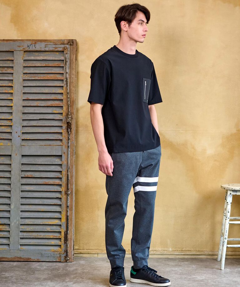 DRESSTERIOR「【接触冷感】ハイストレッチ トリコットポケットTシャツ」|Tシャツ・カットソー|
