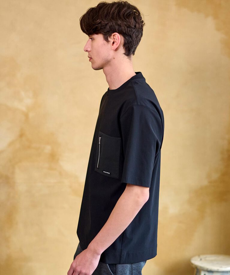 DRESSTERIOR「【接触冷感】ハイストレッチ トリコットポケットTシャツ」|Tシャツ・カットソー|
