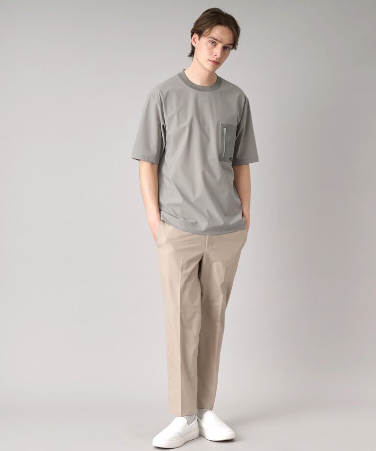 DRESSTERIOR「【接触冷感】ハイストレッチ トリコットポケットTシャツ」|Tシャツ・カットソー|
