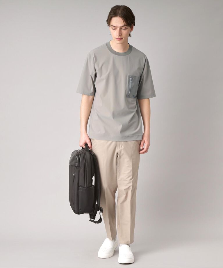 DRESSTERIOR「【接触冷感】ハイストレッチ トリコットポケットTシャツ」|Tシャツ・カットソー|