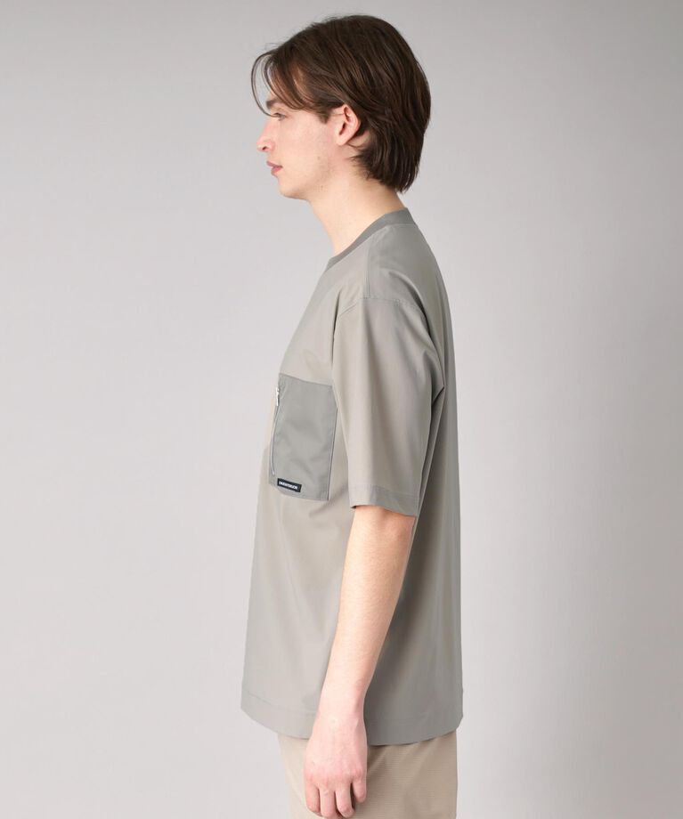DRESSTERIOR「【接触冷感】ハイストレッチ トリコットポケットTシャツ」|Tシャツ・カットソー|