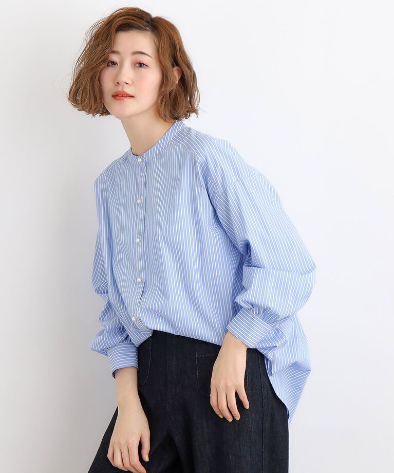 grove「パール調釦前開きゆるシャツ」|シャツ・ブラウス|