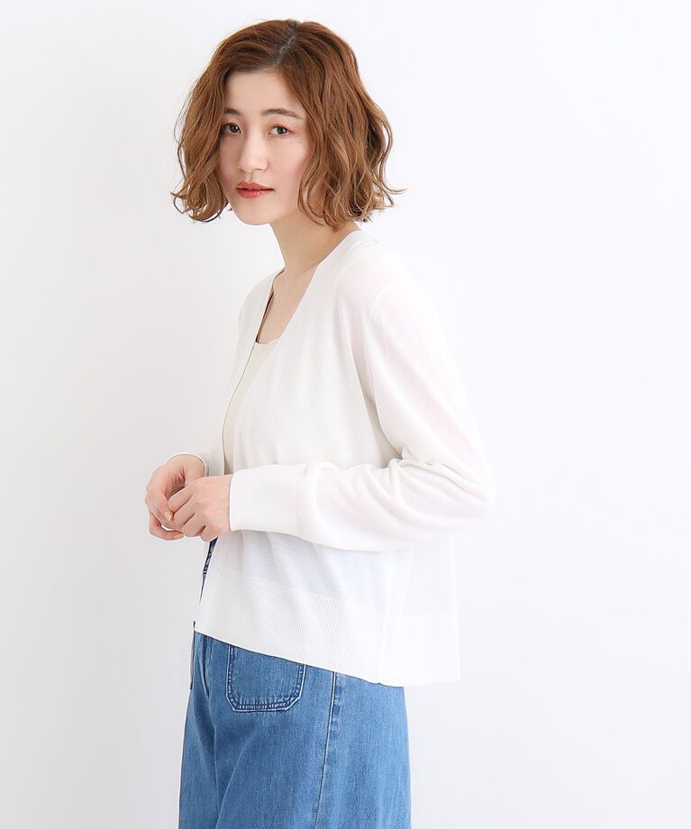 grove「【洗える／接触冷感／UVカット】ベーシックショートカーディガン」|カーディガン|