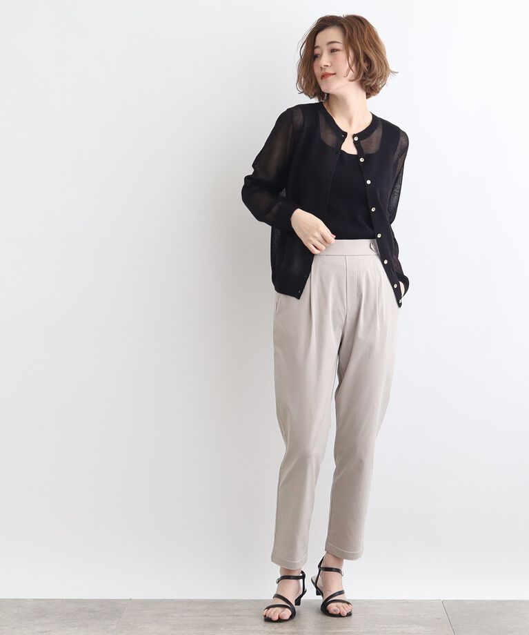 grove「＜接触冷感・多サイズ＞サマーハイパーストレッチテーパードパンツ」|その他|