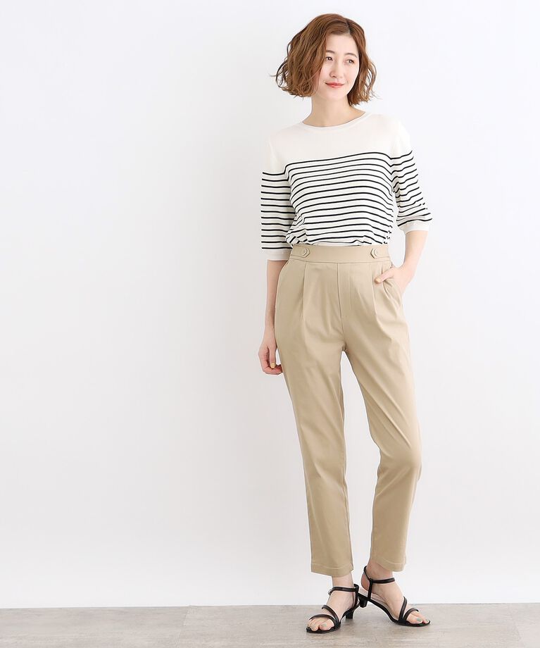grove「＜接触冷感・多サイズ＞サマーハイパーストレッチテーパードパンツ」|その他|