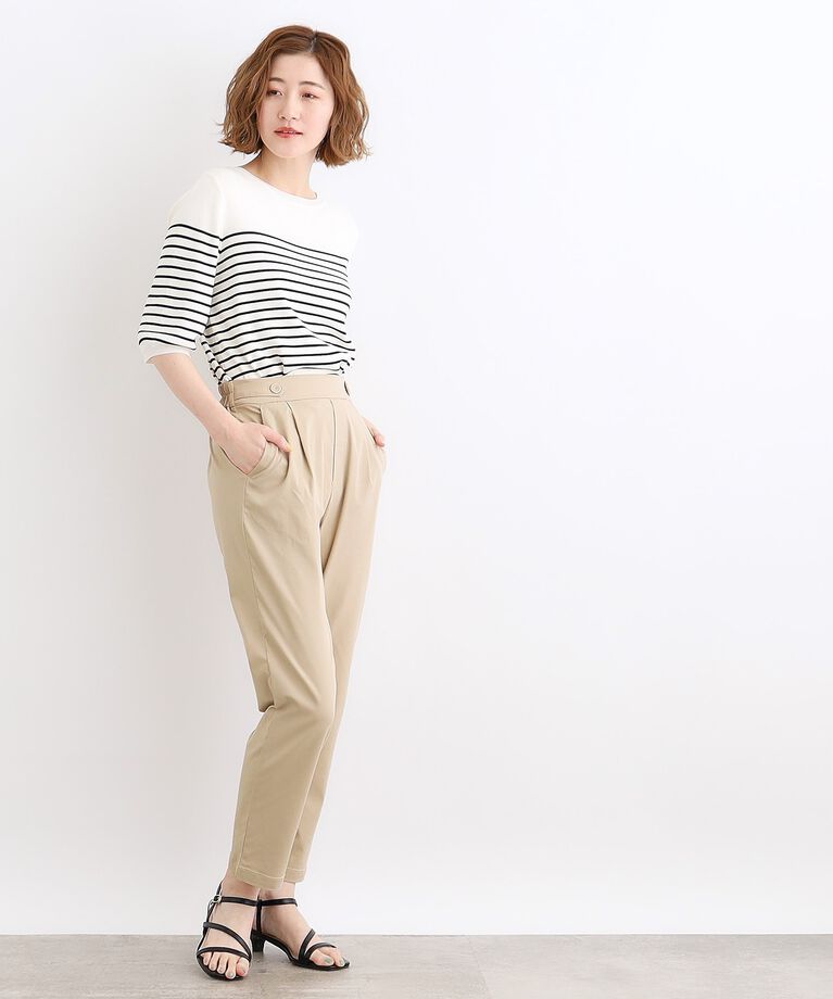 grove「＜接触冷感・多サイズ＞サマーハイパーストレッチテーパードパンツ」|その他|
