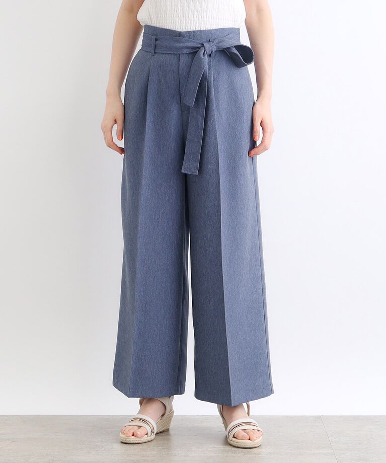 grove「デニムライクベルト付きワイドパンツ」|その他|