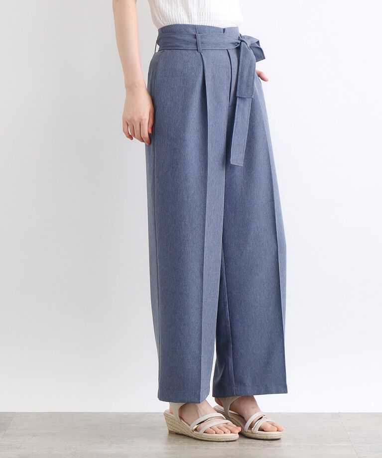 grove「デニムライクベルト付きワイドパンツ」|その他|