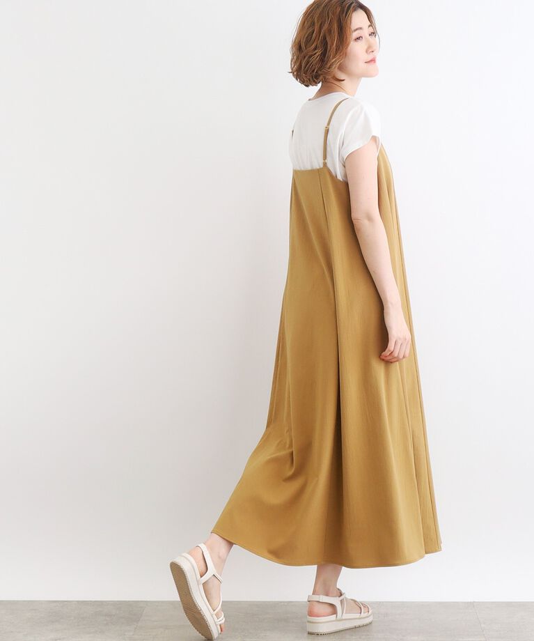grove「【雑誌掲載】キャミワンピース×ロゴTシャツSET」|ワンピース|
