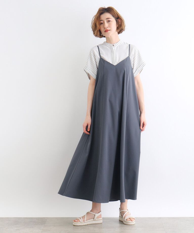 grove「【雑誌掲載】キャミワンピース×ロゴTシャツSET」|ワンピース|
