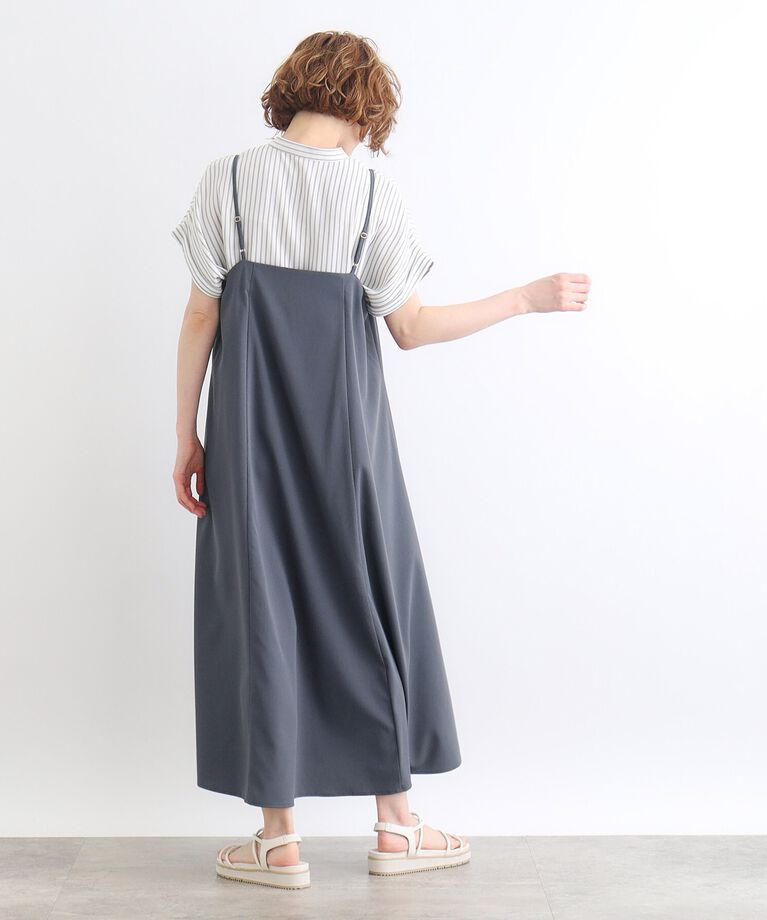 grove「【雑誌掲載】キャミワンピース×ロゴTシャツSET」|ワンピース|