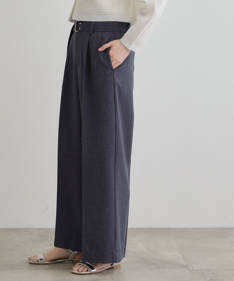 grove「デニムライクベルト付きワイドパンツ」|その他|