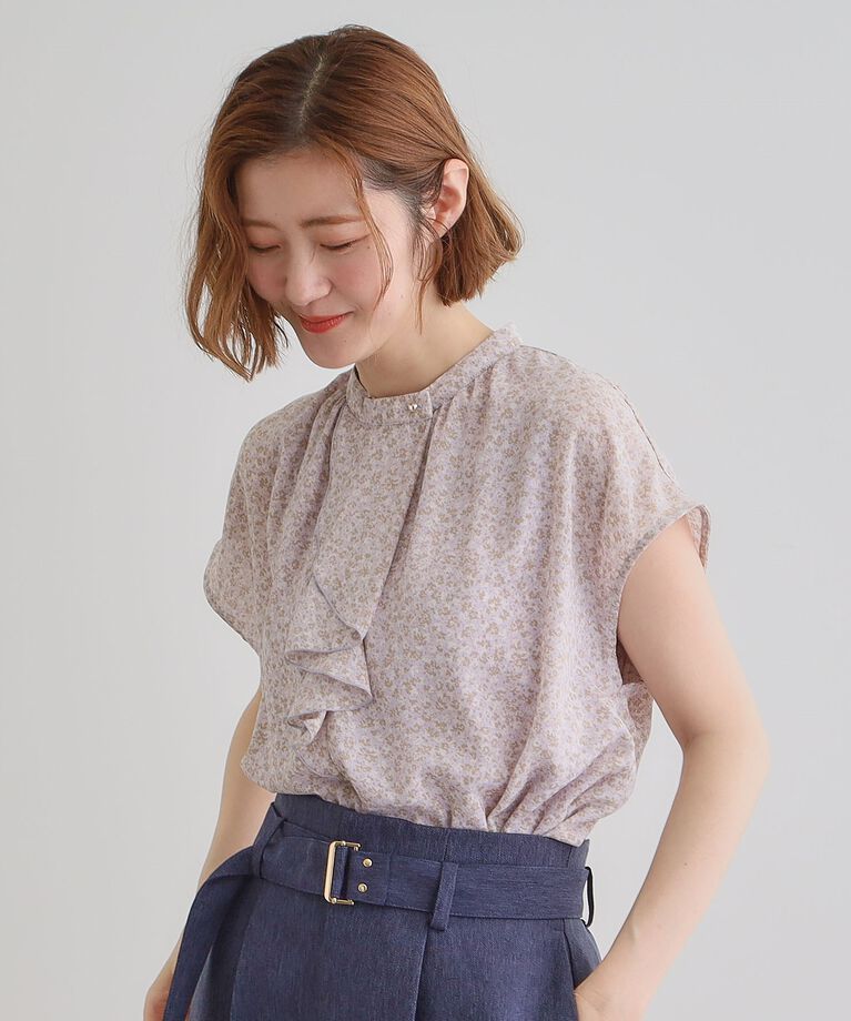 grove「フロントラッフルフリルブラウス」|シャツ・ブラウス|