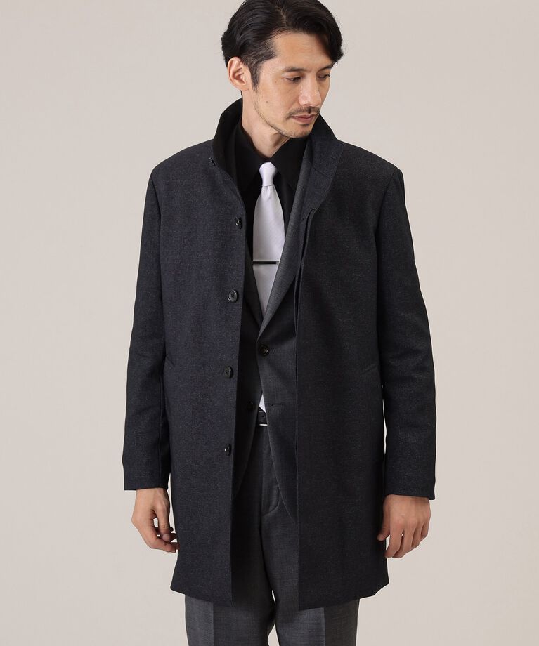 TAKEO KIKUCHI「【ダウンライナー付】メランジ スタンドカラー コート」|その他|