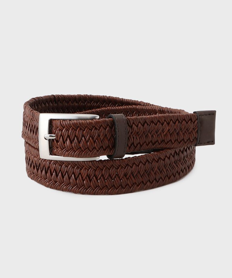 TAKEO KIKUCHI「【Made in JAPAN】リサイクルレザー ゴムメッシュベルト」|ベルト|