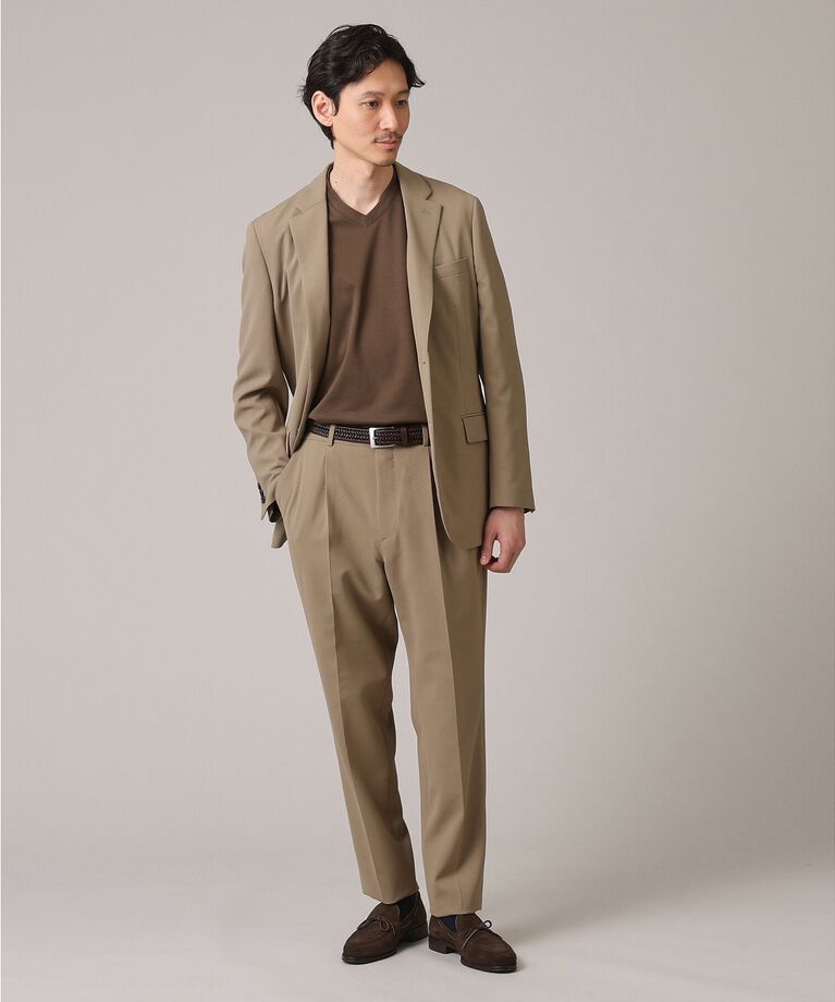 TAKEO KIKUCHI「【Made in JAPAN】リサイクルレザー ゴムメッシュベルト」|ベルト|