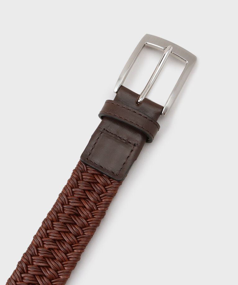 TAKEO KIKUCHI「【Made in JAPAN】リサイクルレザー ゴムメッシュベルト」|ベルト|