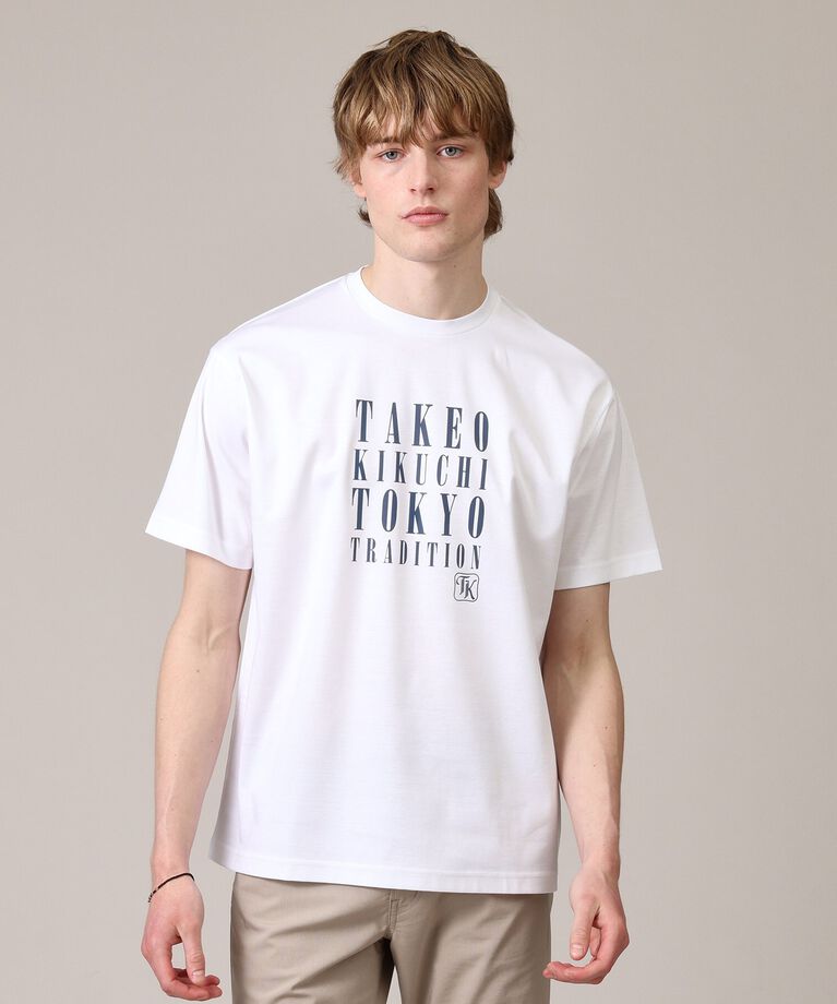 TAKEO KIKUCHI「【プリントT／日本製】メッセージ プリント Tシャツ」|Tシャツ・カットソー|ﾎﾜｲﾄ(001)