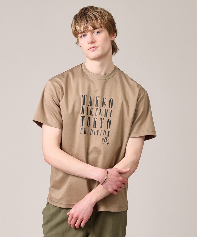TAKEO KIKUCHI「【プリントT／日本製】メッセージ プリント Tシャツ」|Tシャツ・カットソー|