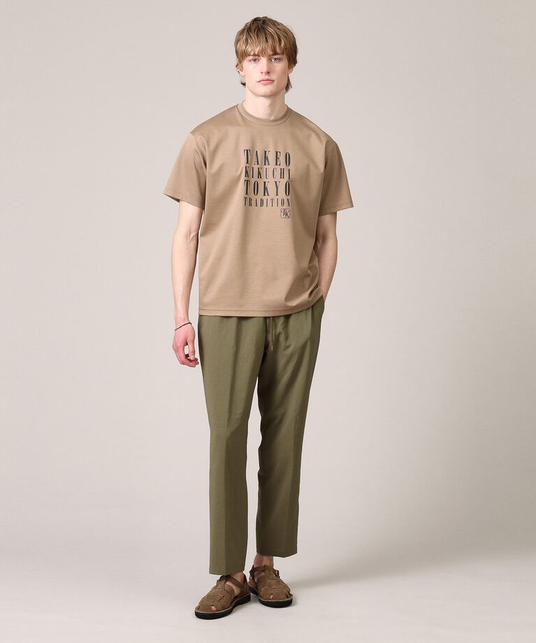 TAKEO KIKUCHI「【プリントT／日本製】メッセージ プリント Tシャツ」|Tシャツ・カットソー|