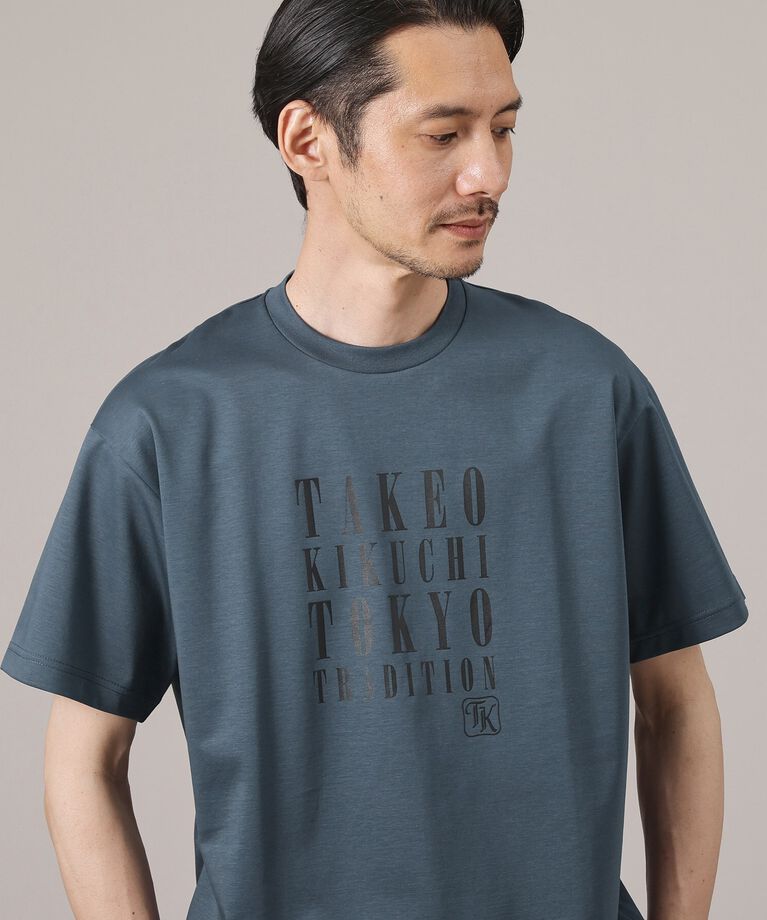TAKEO KIKUCHI「【プリントT／日本製】メッセージ プリント Tシャツ」|Tシャツ・カットソー|