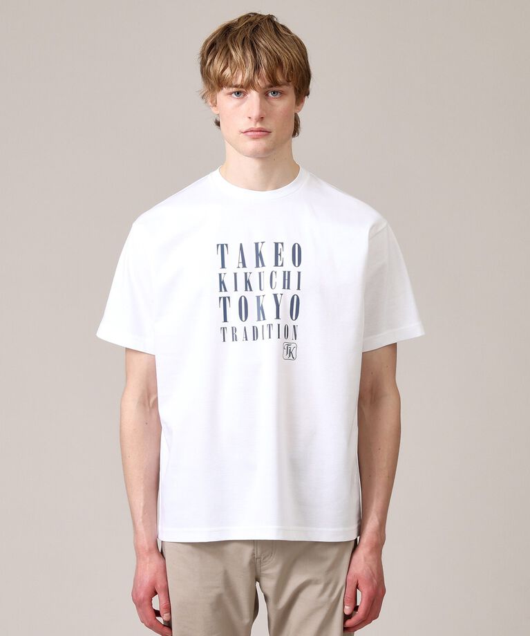 TAKEO KIKUCHI「【プリントT／日本製】メッセージ プリント Tシャツ」|Tシャツ・カットソー|