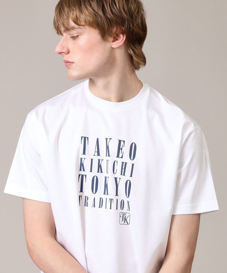 TAKEO KIKUCHI「【プリントT／日本製】メッセージ プリント Tシャツ」|Tシャツ・カットソー|